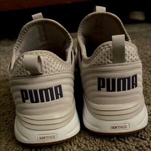 Puma SoftRide White Athletic Shoes